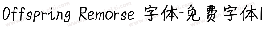 Offspring Remorse 字体字体转换